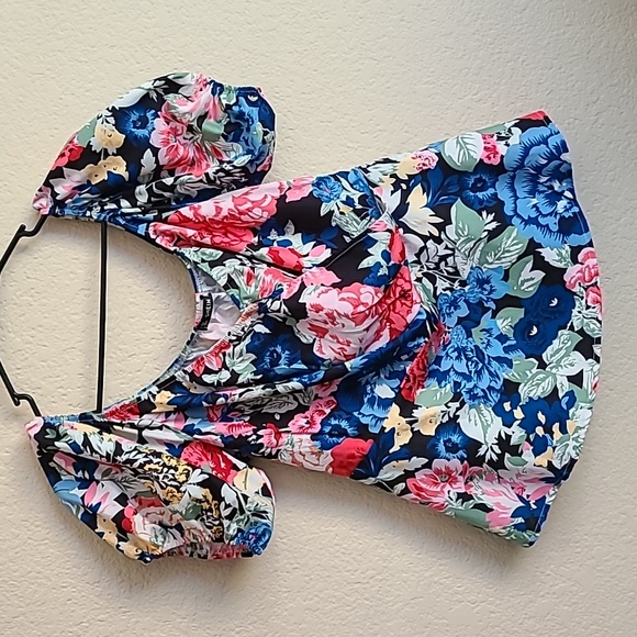 SHEIN Tops - Shein floral off the shoulder blouse